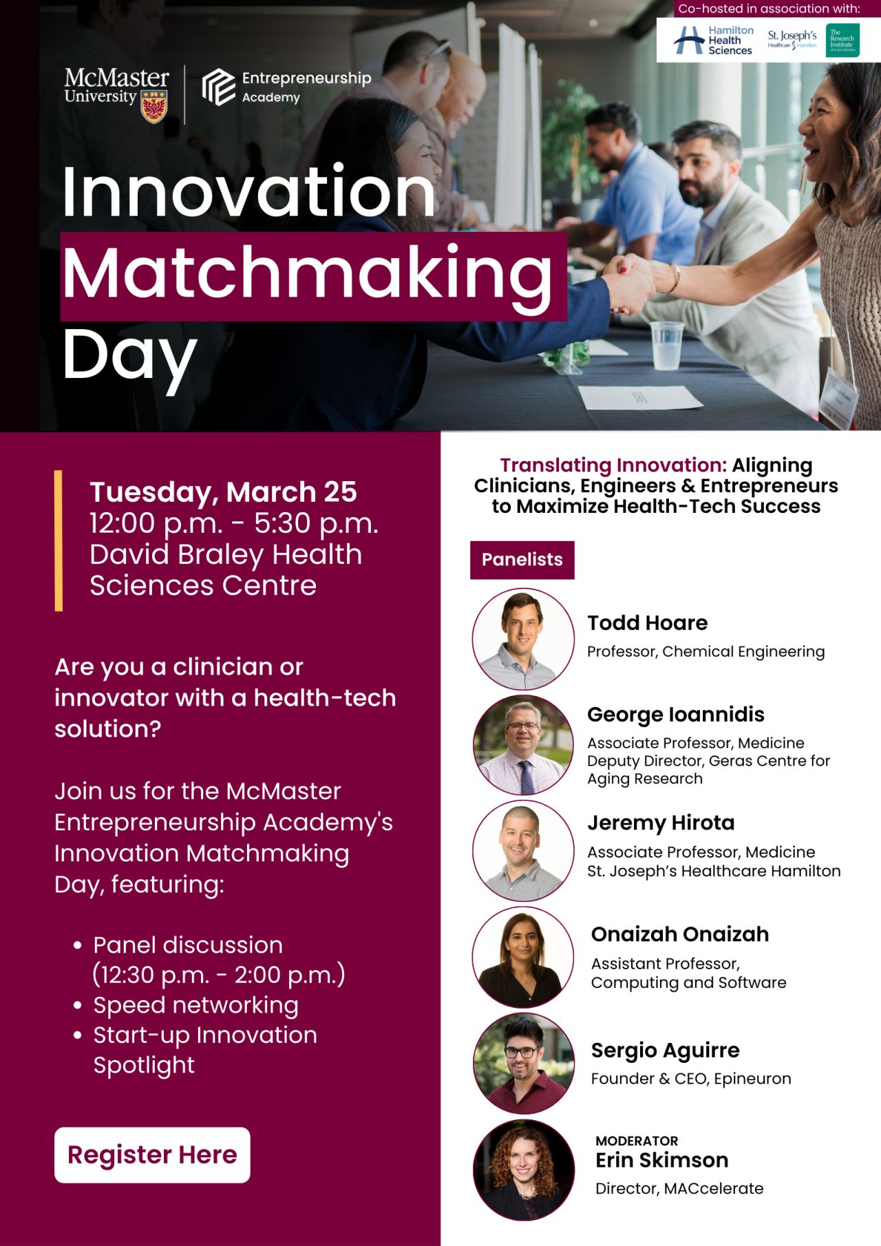 Dr. Onaizah served on the panel on Innovation Matchmaking Day – HeartLab
